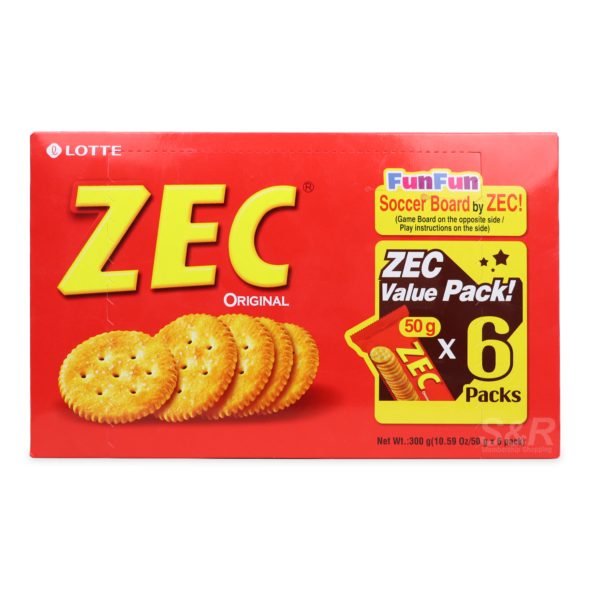 Lotte ZEC Original Crackers 6pcs Lotte ZEC Original Crackers 6pcs